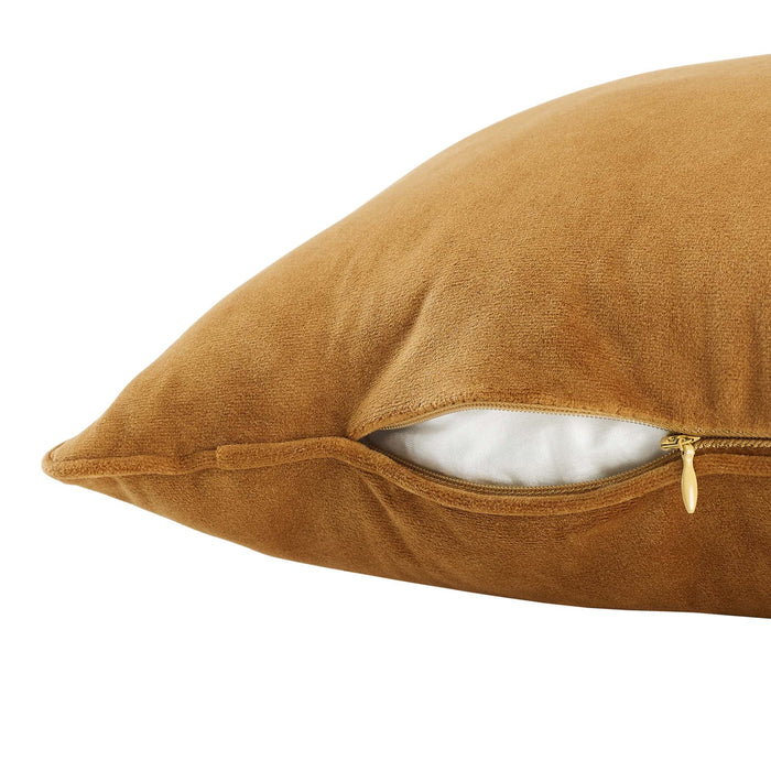 Enhance Performance Velvet Throw Pillow - in lifestyle setting