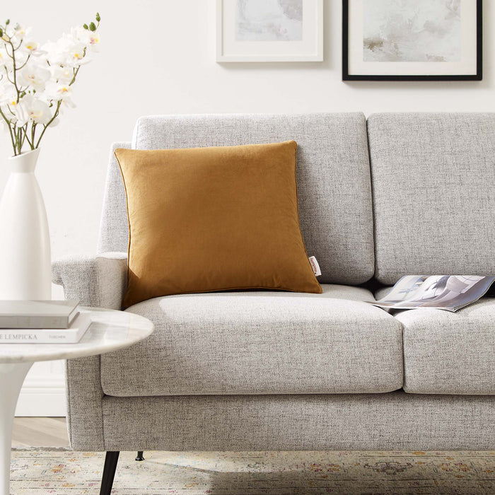 Enhance Performance Velvet Throw Pillow - Modway \decor\throw pillows
