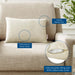 Enhance Lumbar Performance Velvet Throw Pillow - detail close-up