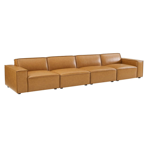 Restore Vegan Leather 4-Piece Sofa - alternate angle view