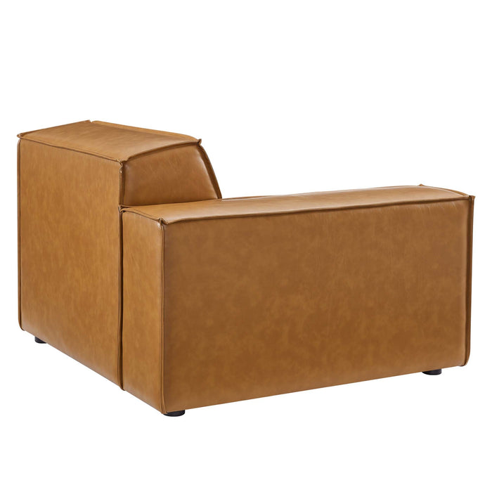 Restore 5-Piece Vegan Leather Sectional Sofa by Modway - interior view