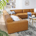 Restore 6-Piece Vegan Leather Sectional Sofa by Modway - detail close-up