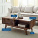 Modway Render Coffee Table Living Room Furniture in Brown - Side View