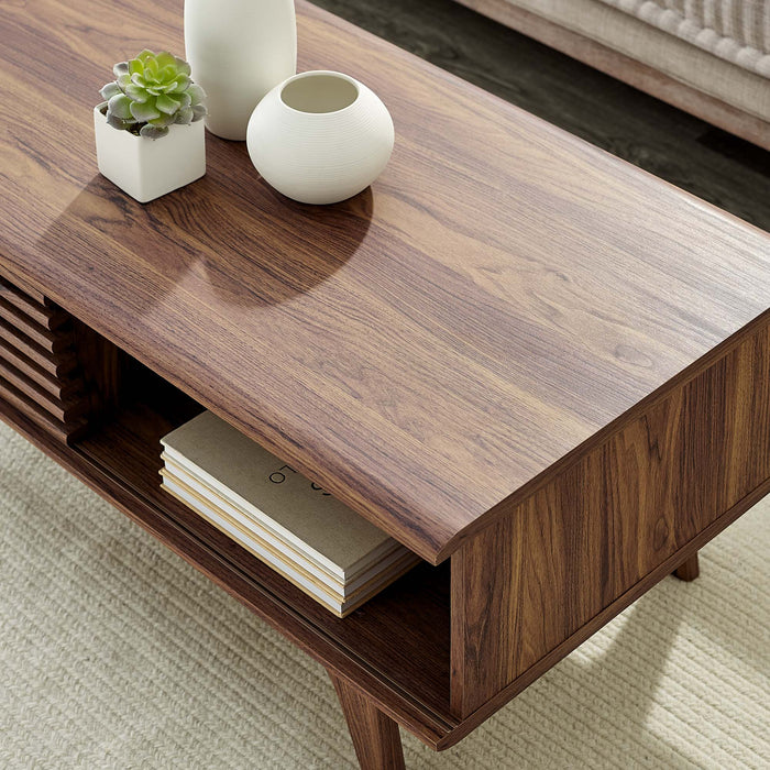 Modway Render Coffee Table Living Room Furniture in Brown - Detail View
