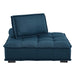 Modway Saunter Tufted Fabric Armless Chair Living Room Furniture - View 13