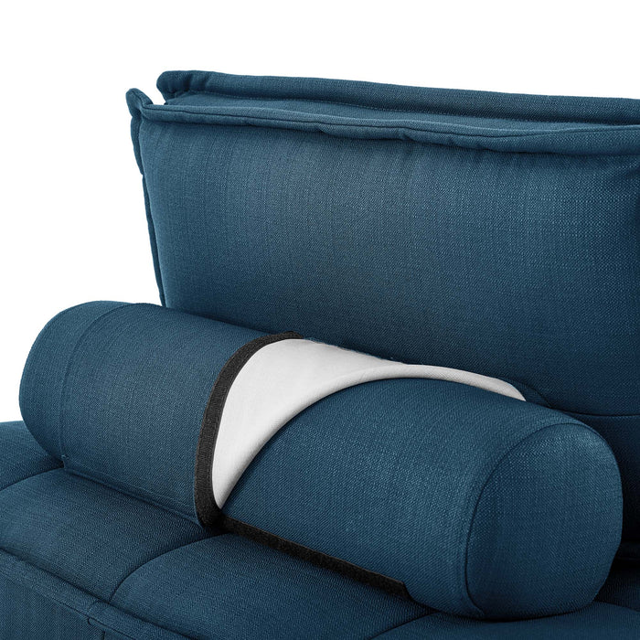 Modway Saunter Tufted Fabric Armless Chair Living Room Furniture - View 15