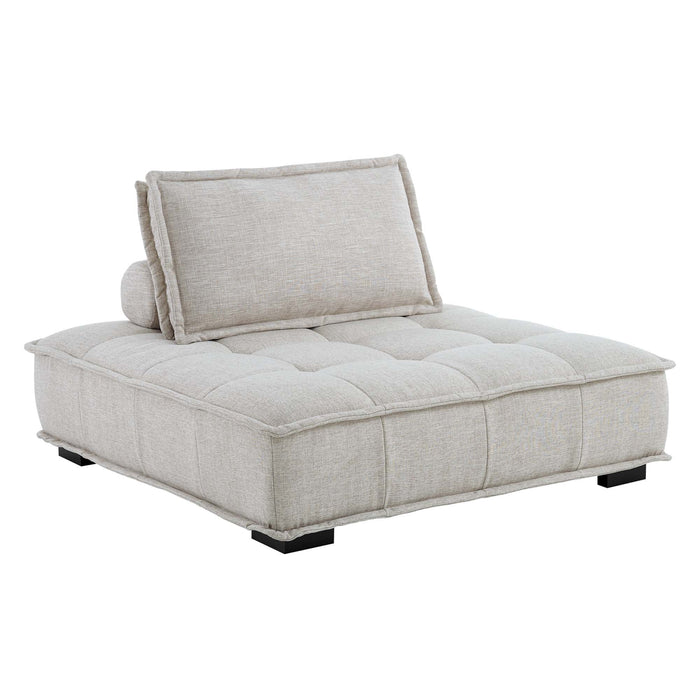 Modway Saunter Tufted Fabric Armless Chair Living Room Furniture - View 42