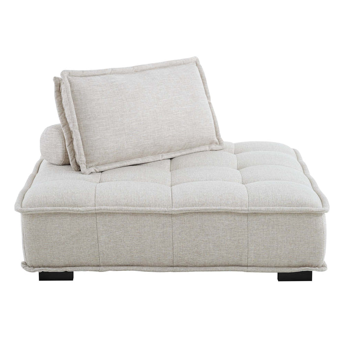 Modway Saunter Tufted Fabric Armless Chair Living Room Furniture - View 21