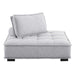 Modway Saunter Tufted Fabric Armless Chair Living Room Furniture - View 29