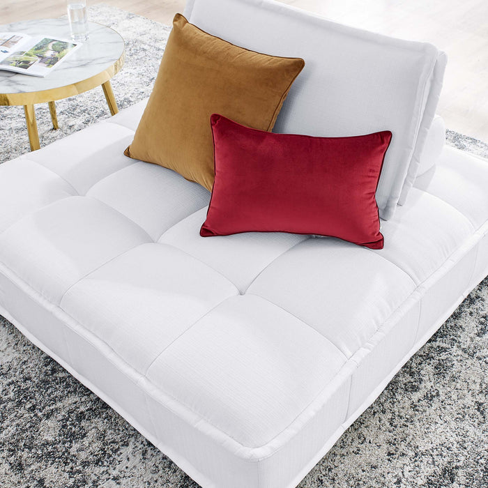 Modway Saunter Tufted Fabric Armless Chair Living Room Furniture - View 34