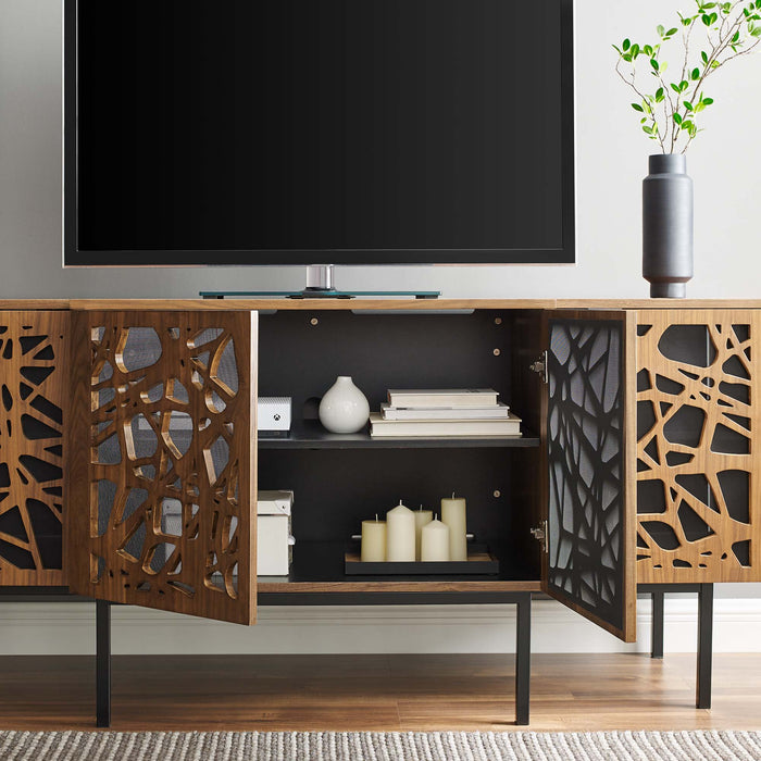 Modway Telluride Sideboard Living Room Furniture in Brown - Detail View