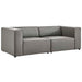Mingle Vegan Leather 2-Piece Sectional Sofa Loveseat - alternate angle view