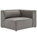 Mingle Vegan Leather 2-Piece Sectional Sofa Loveseat - view 6