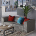 Mingle Vegan Leather 2-Piece Sectional Sofa Loveseat - in lifestyle setting