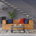 Mingle Vegan Leather 2-Piece Sectional Sofa Loveseat - view 11