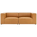 Mingle Vegan Leather 2-Piece Sectional Sofa Loveseat - view 18