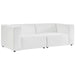 Mingle Vegan Leather 2-Piece Sectional Sofa Loveseat - view 22