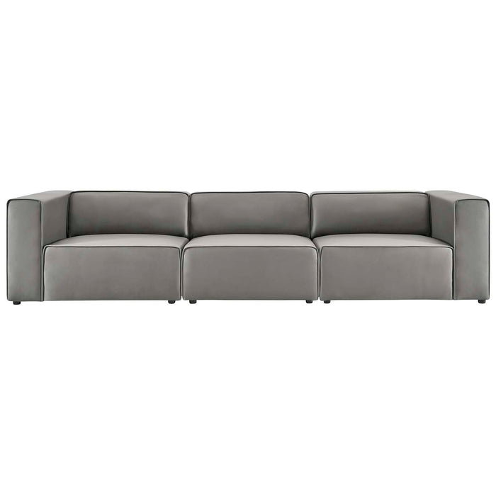 Mingle Vegan Leather Sectional Sofa - Stylish, Comfortable 3-Piece Design for Modern Living Spaces