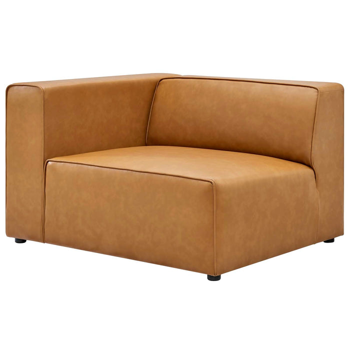 Mingle Vegan Leather 4-Piece Sectional Sofa - Stylish, Comfortable Seating for Modern Living Spaces