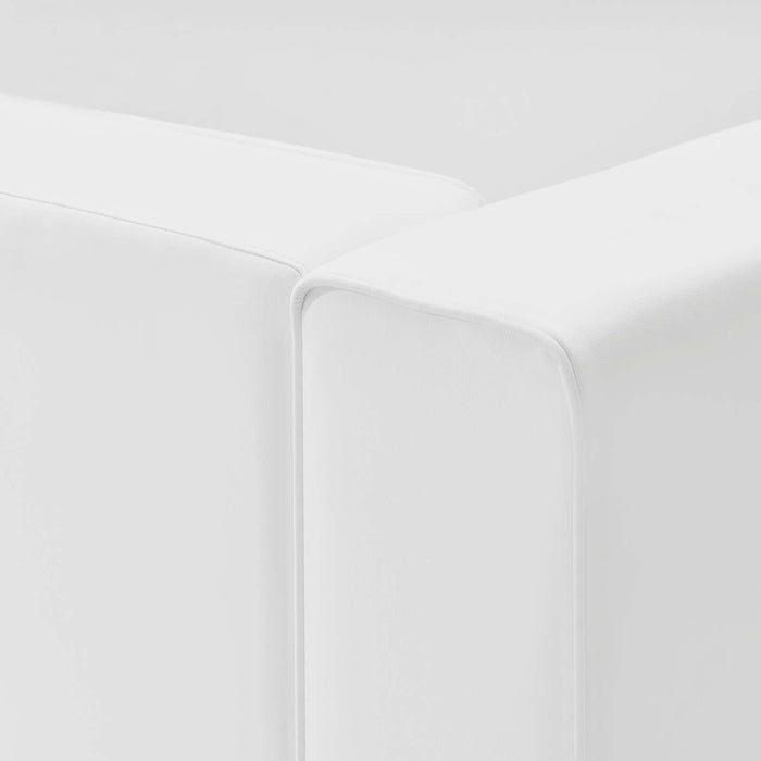 Mingle Vegan Leather 4-Piece Sectional Sofa - Stylish, Comfortable Seating for Modern Living Spaces