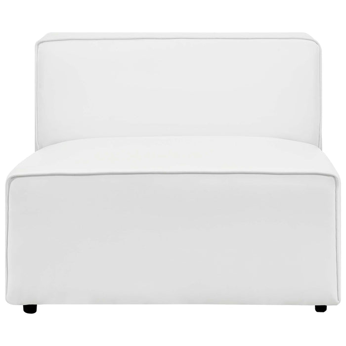 Mingle 7-Piece Vegan Leather Sectional Sofa