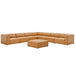 Mingle Vegan Leather 8-Piece Sectional Sofa Set by Modway - angle view