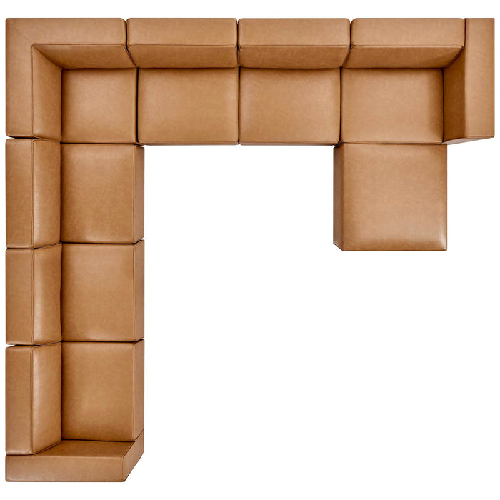 Mingle Vegan Leather 8-Piece Sectional Sofa Set by Modway - product label