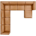 Mingle Vegan Leather 8-Piece Sectional Sofa Set by Modway - product label
