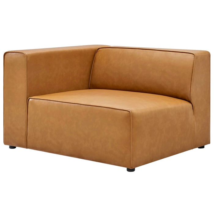 Mingle Vegan Leather 8-Piece Sectional Sofa Set by Modway - back view
