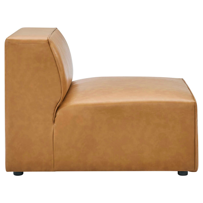 Mingle Vegan Leather 8-Piece Sectional Sofa Set by Modway - top view