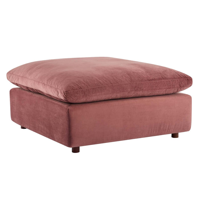 Commix Overstuffed Performance Velvet Sectional Sofa - Luxurious Comfort for Modern Living Spaces