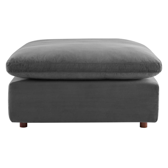 Commix Modern Down Filled Sectional Sofa - Plush Comfort, Stain-Resistant Velvet, Roomy Design