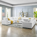 Commix 8-Piece Down Filled Overstuffed Performance Velvet Sectional Sofa by Modway - front view