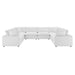 Commix 8-Piece Down Filled Overstuffed Performance Velvet Sectional Sofa by Modway - angle view