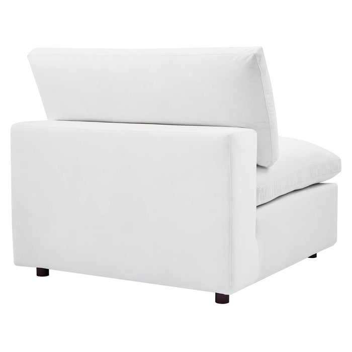 Commix 8-Piece Down Filled Overstuffed Performance Velvet Sectional Sofa by Modway - top view