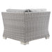Conway Outdoor Patio Wicker Rattan Corner Chair - view 7