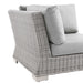 Conway Outdoor Patio Wicker Rattan Corner Chair - view 8