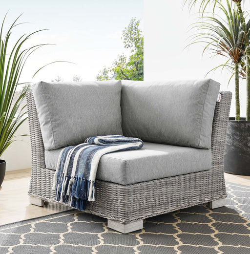 Conway Outdoor Patio Wicker Rattan Corner Chair - Modway \outdoor\sofas & sectionals