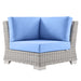 Conway Outdoor Patio Wicker Rattan Corner Chair - view 10