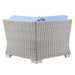 Conway Outdoor Patio Wicker Rattan Corner Chair - view 15