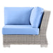 Conway Outdoor Patio Wicker Rattan Corner Chair - view 14