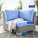 Conway Outdoor Patio Wicker Rattan Corner Chair - view 11
