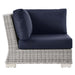 Conway Outdoor Patio Wicker Rattan Corner Chair - view 21