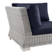 Conway Outdoor Patio Wicker Rattan Corner Chair - view 24