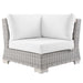 Conway Outdoor Patio Wicker Rattan Corner Chair - view 26