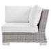 Conway Outdoor Patio Wicker Rattan Corner Chair - view 30