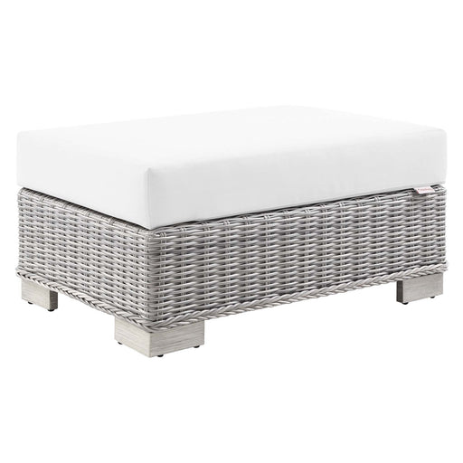 Modway Conway Outdoor Patio Wicker Rattan Ottoman Living Room Furniture - View 31
