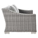 Conway Outdoor Patio Wicker Rattan Loveseat - view 5