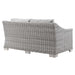 Conway Outdoor Patio Wicker Rattan Loveseat - view 6