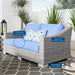 Conway Outdoor Patio Wicker Rattan Loveseat - view 11